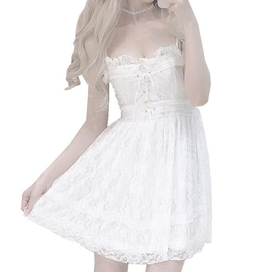 Innocent White Lace Dress