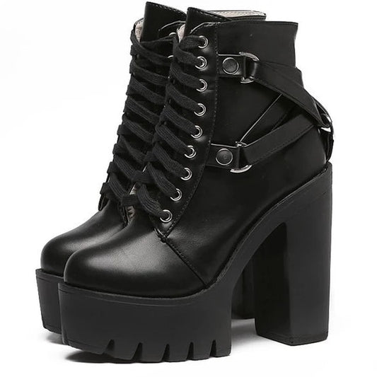 Belted Combat Boots